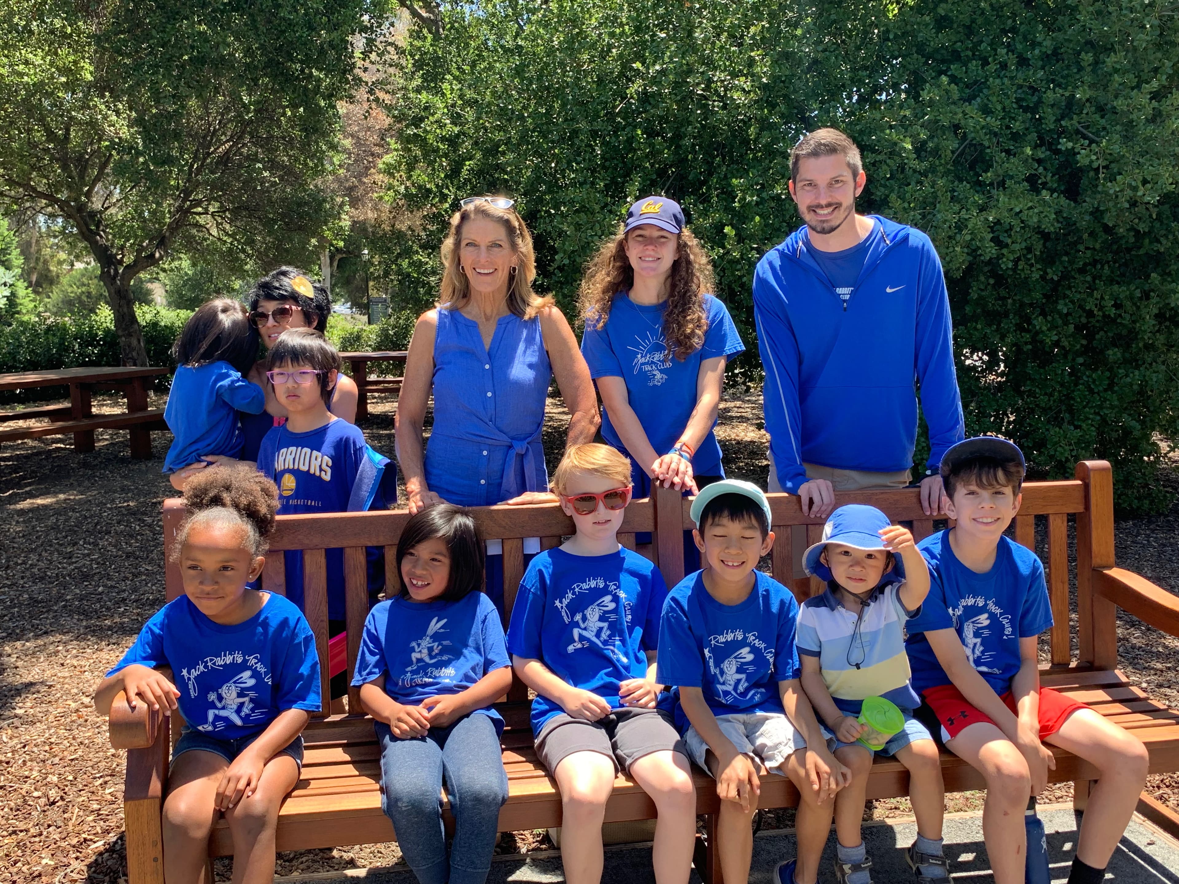 Joy's Jackrabbits coaches and young athletes