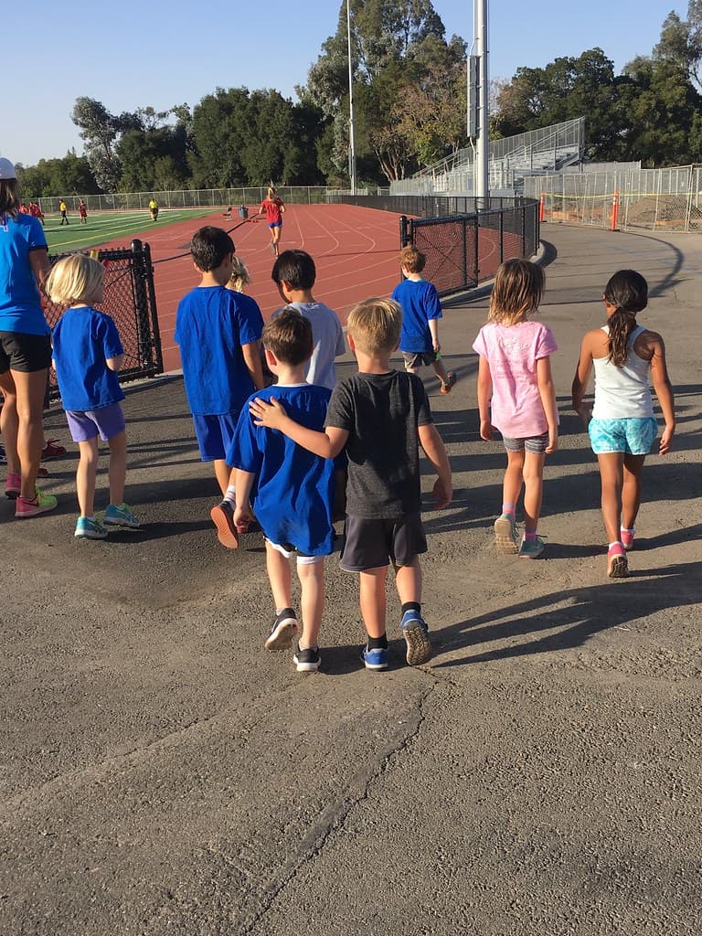 Joy Upshaw coaching kids